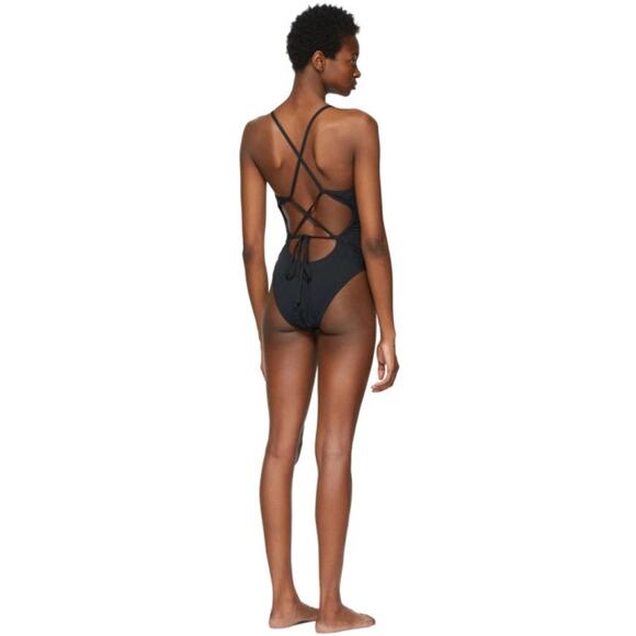 NWoT Nike Black Cutout Technical One-Piece Swimsuit – Size L - Picture 4 of 9